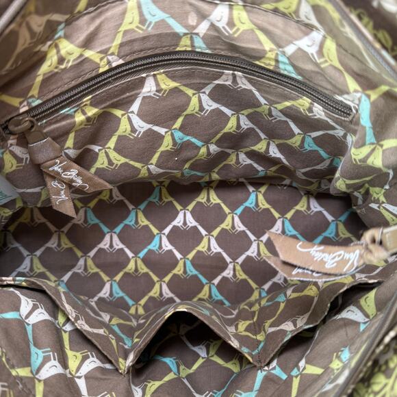 Vera Bradley Sittin In A Tree Quilted Shoulder Bag Purse - Picture 8 of 10